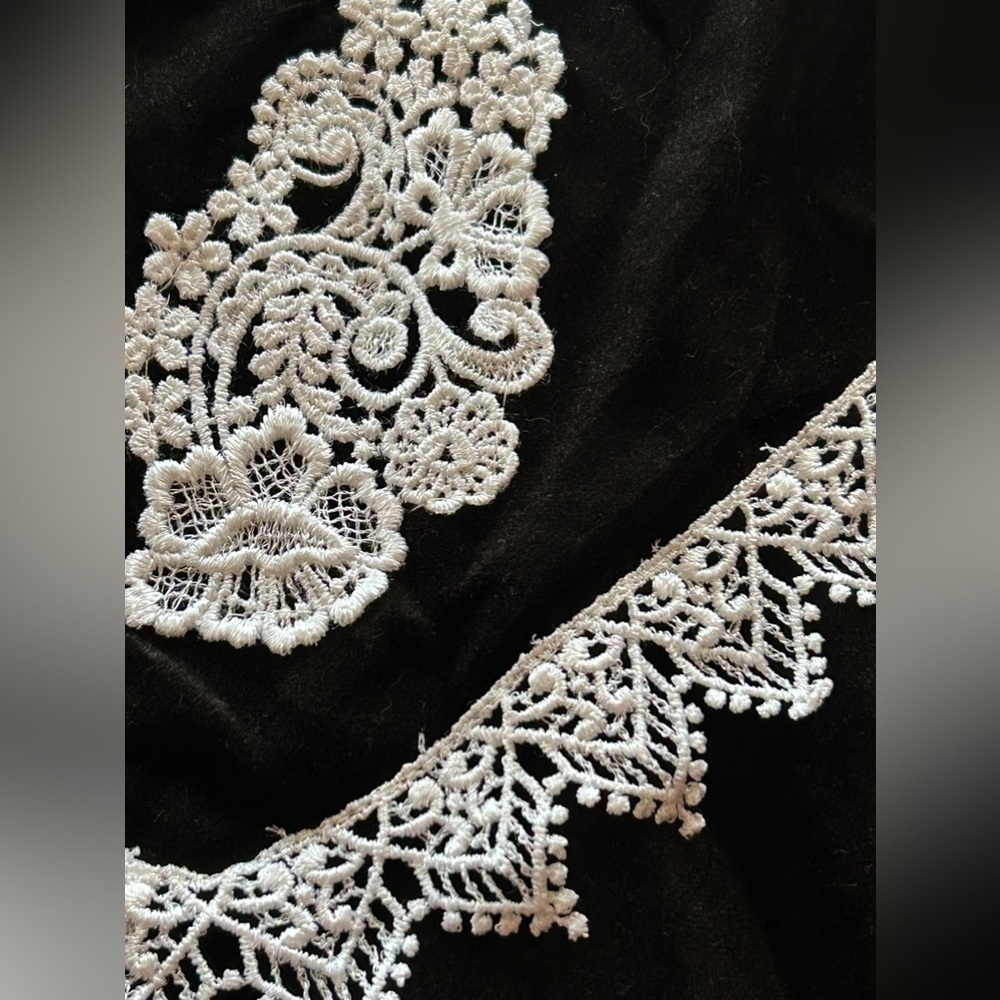 Vintage Just Maggie Velvet Lace Holiday Dress Black - Picture 3 of 11